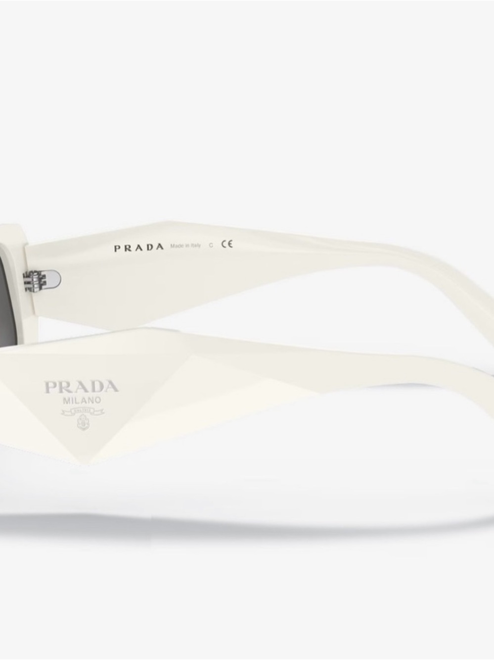 Prada Cream Geometric Women's Sunglasses
